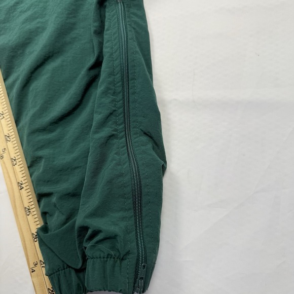 Vintage Asics Green Windbreaker Track Jogger Pants Ankle Zip Mens Size Small - Picture 9 of 12